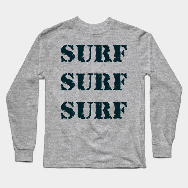 Surf, surf, surf! Long Sleeve T-Shirt by Erena Samohai